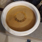 ظرف چوبی پذیرایی (رایزر گرد) چوبی رزینی