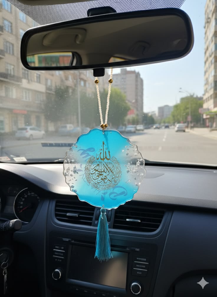 آویز خودرو هدیه خاص طرح آیة الکرسی قطر13
